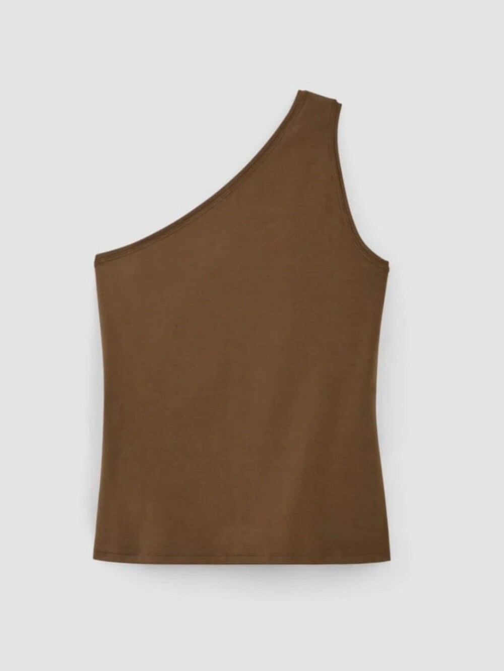 Everlane Cocoa One Strap Tank Top Size Large - Picture 2 of 4